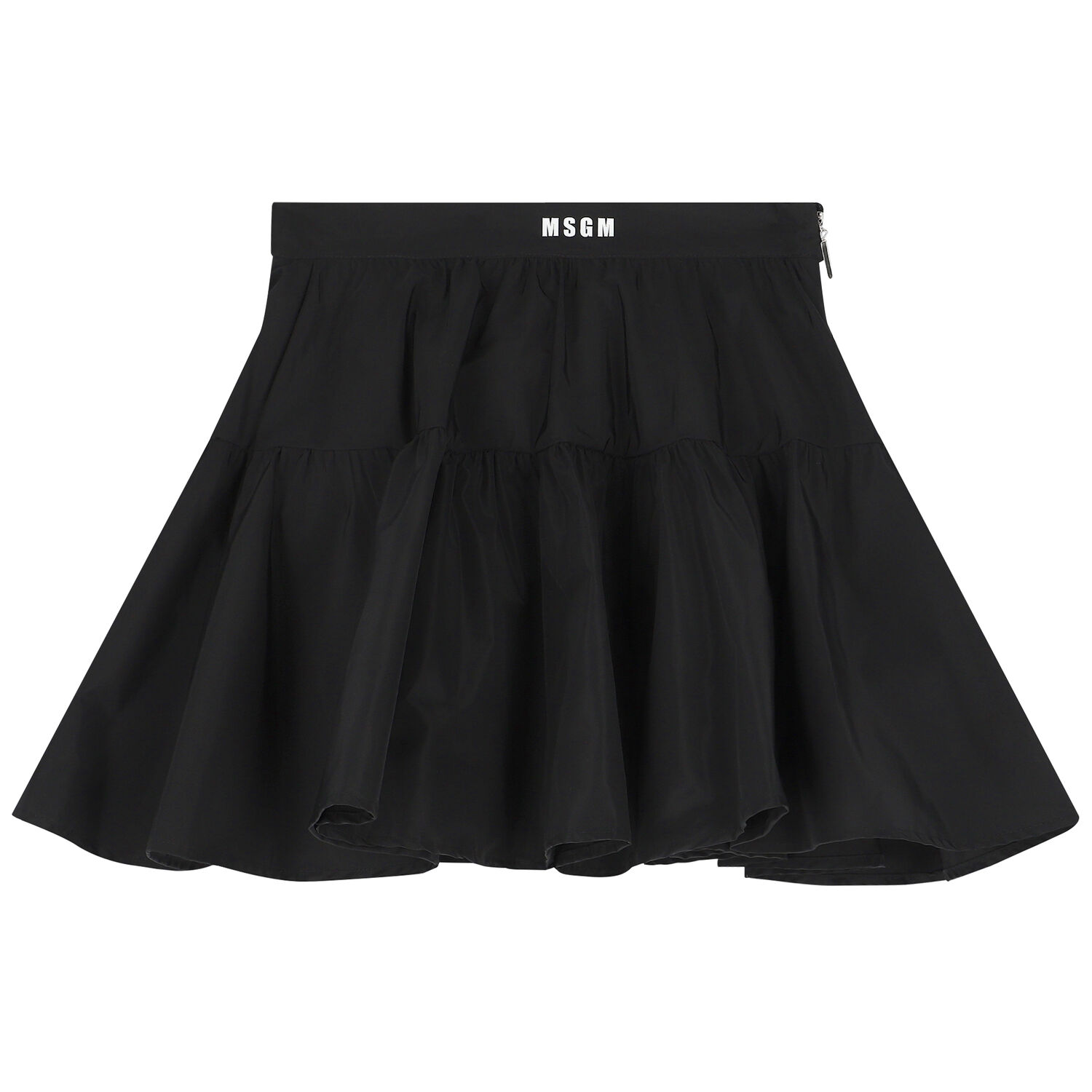Girls Black Logo Skirt, 1, hi-res