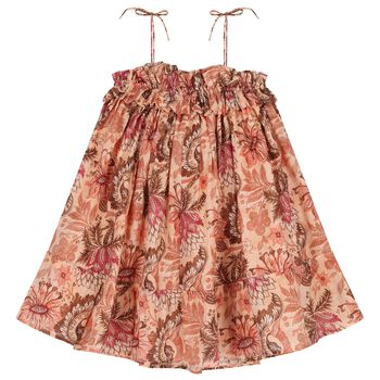 Girls Pink Floral Dress