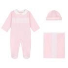 Baby Girls Pink Babygrow Gift Set, 1, hi-res