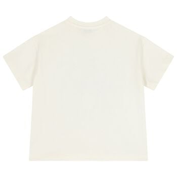 تيشيرت للأولاد بلون العاج والأسود عليه صورة أخطبوط