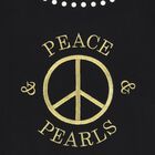 سويت شيرت بنات بالشعار باللون الأسود, 1, hi-res