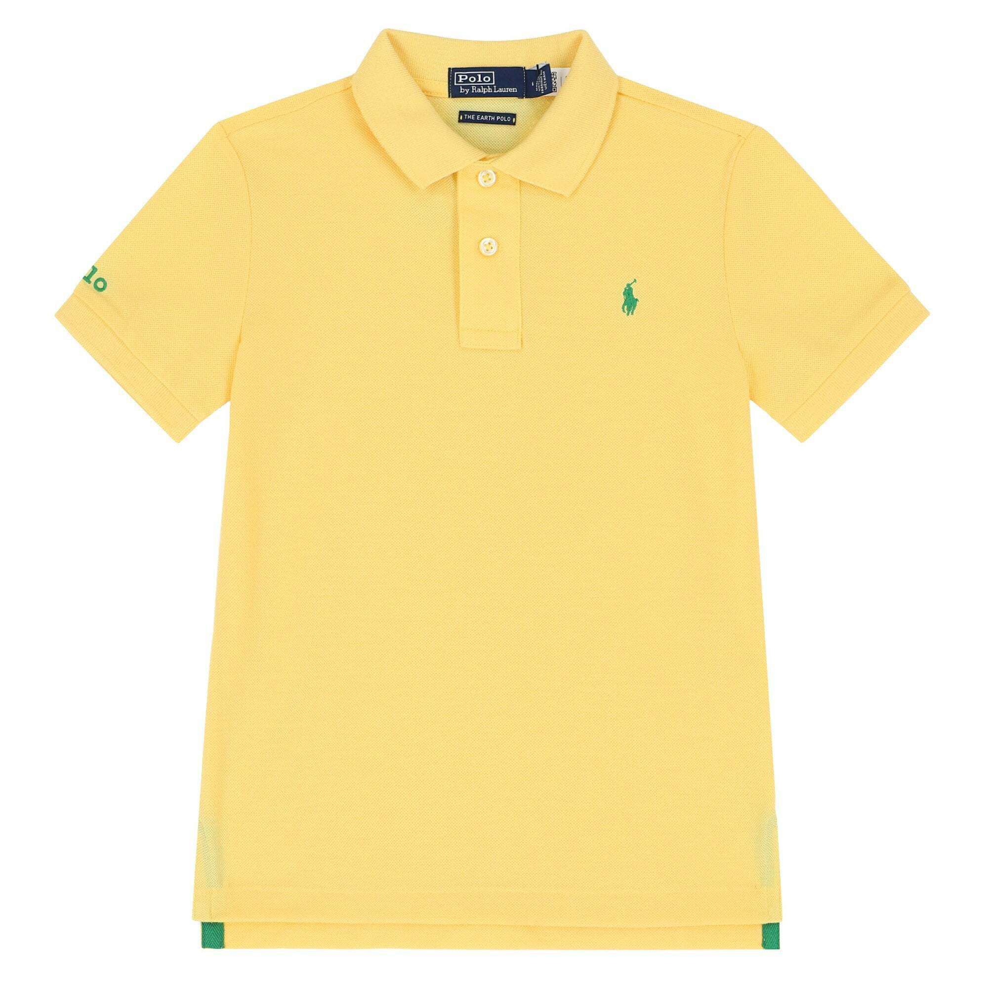 Ralph Lauren Boys Yellow Logo Polo Shirt Junior Couture UAE