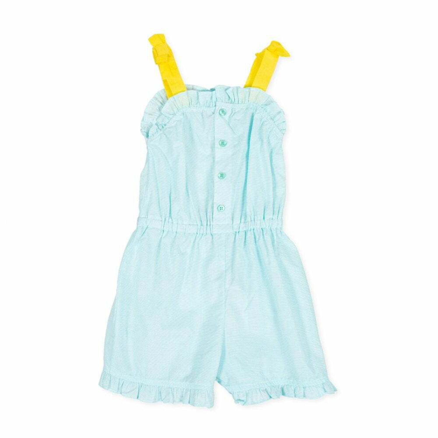 Girls Blue Cotton Sun Dress, 1, hi-res image number null