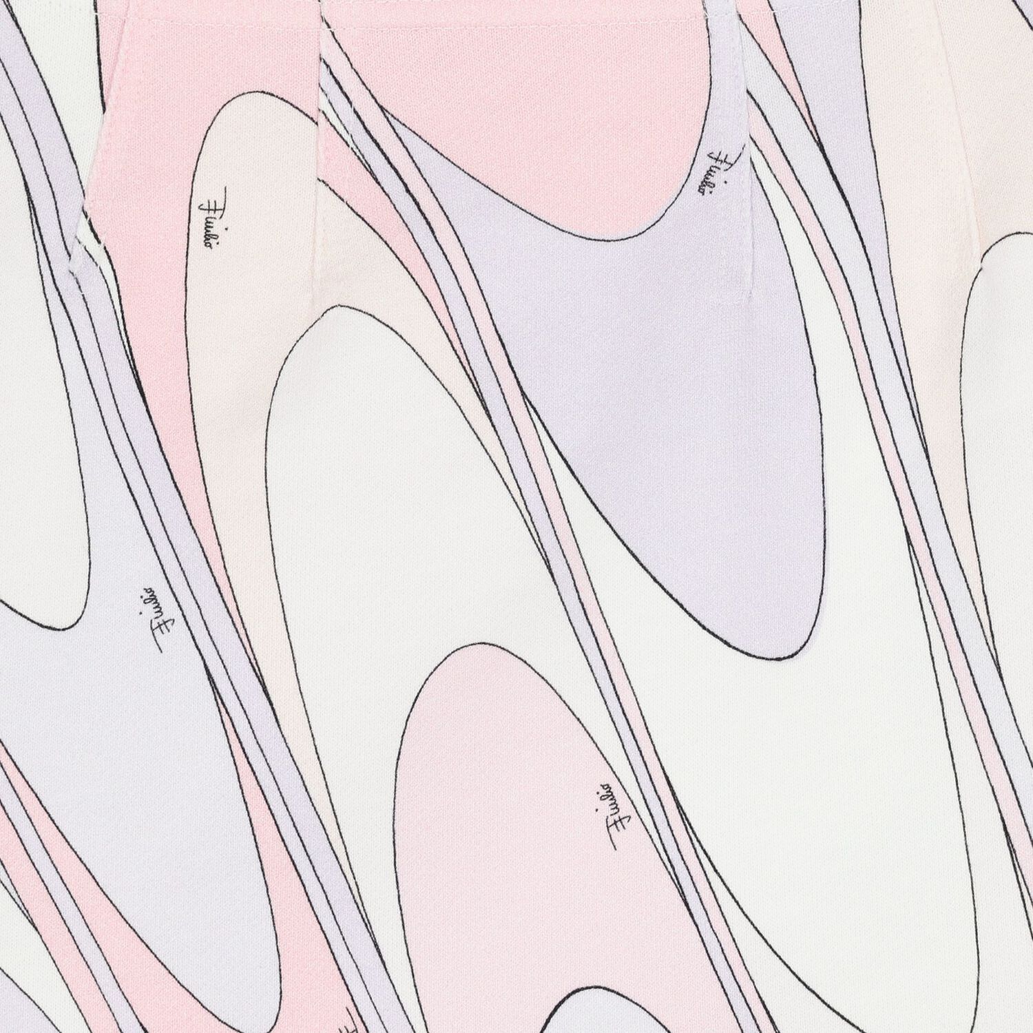 Girls Pink & White Iride Logo Skirt, 1, hi-res