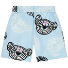 Boys Blue Thomas Bear Shorts, 1, hi-res