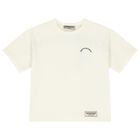 Oversized Ivory Logo T-Shirt, 1, hi-res