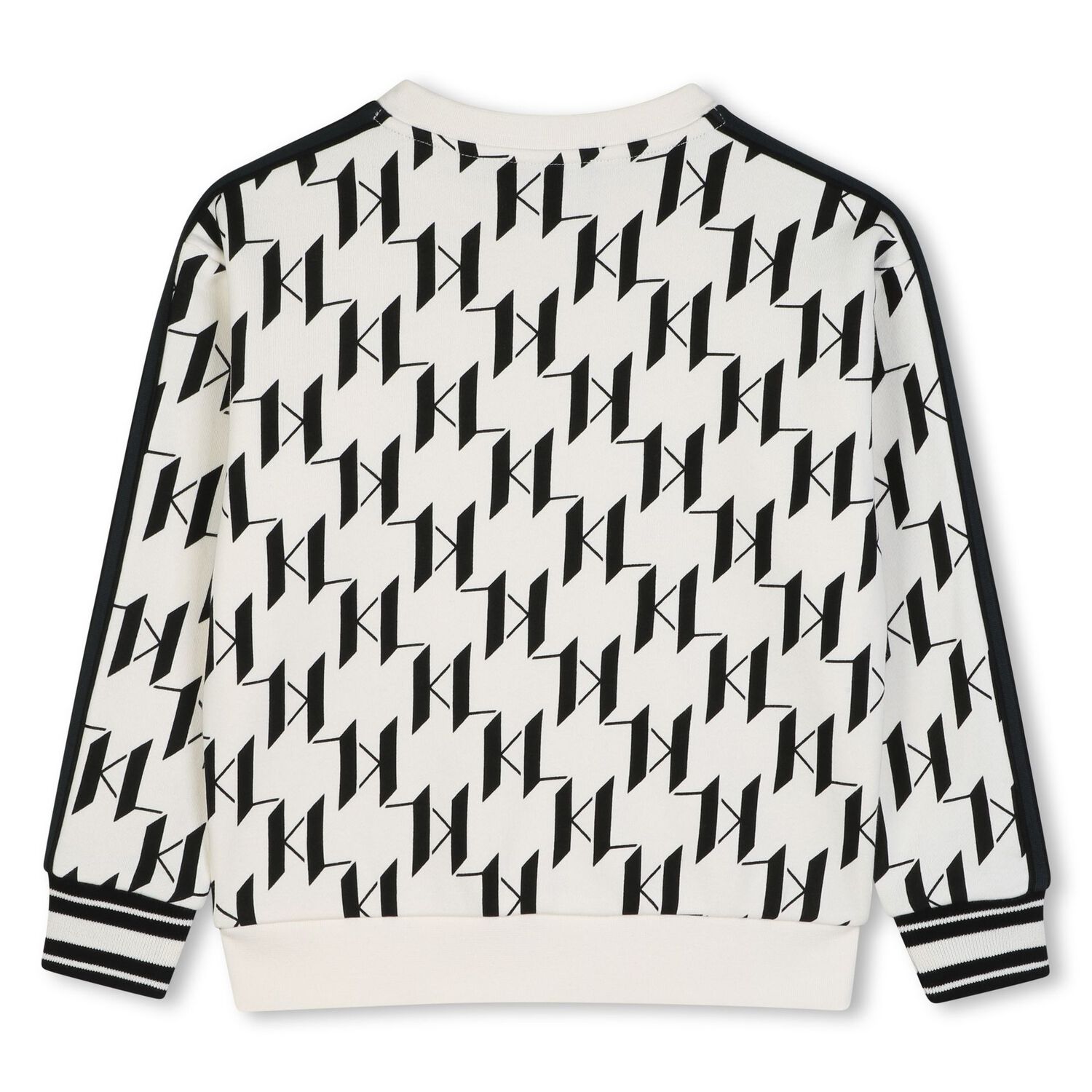 Boys White & Black Logo Sweatshirt, 1, hi-res