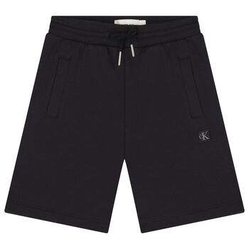 Boys Black Logo Shorts