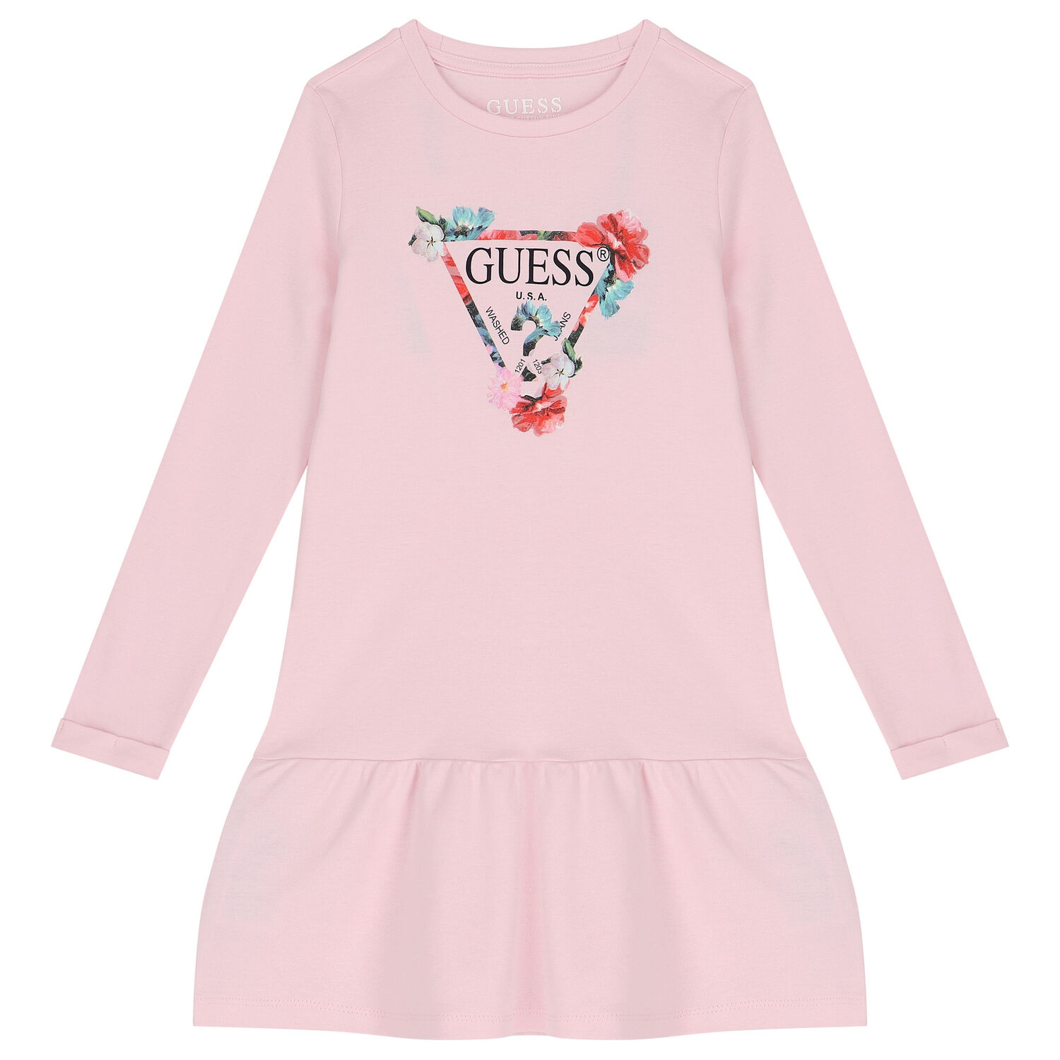 Girls Pink Logo Dress, 1, hi-res image number null