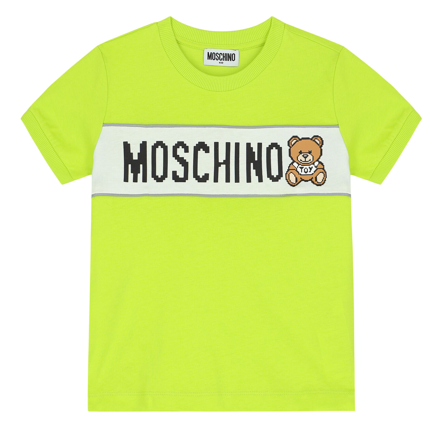 Boys Lime Green Logo T-Shirt, 1, hi-res