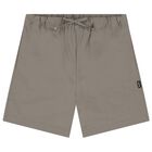 Boys Beige Logo Shorts, 2, hi-res