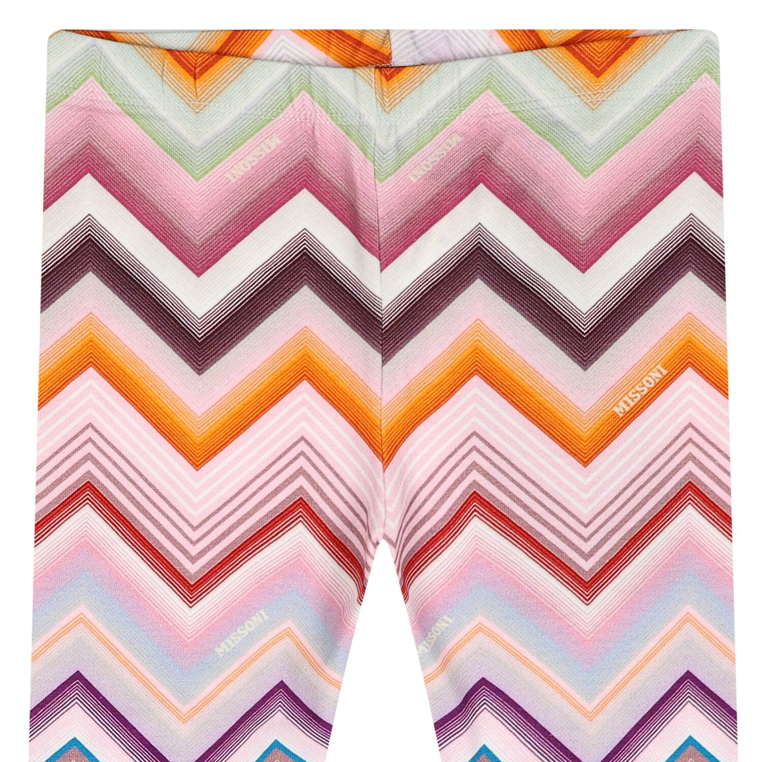 Younger Girls Multi-Coloured Zig Zag Leggings, 1, hi-res