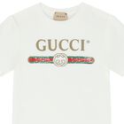 تيشيرت بالشعار باللون الأبيض, 1, hi-res