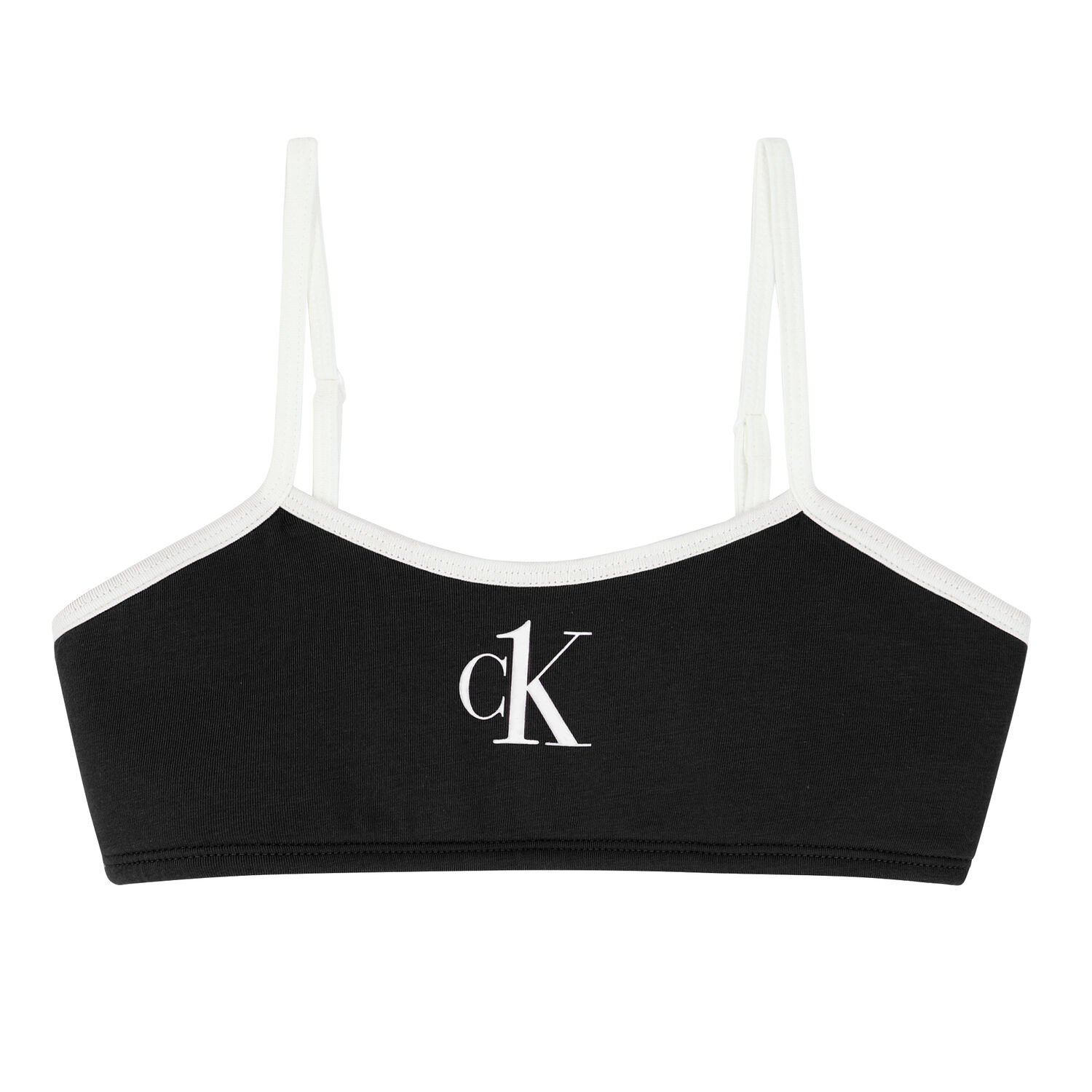 Girls Black Logo Bralette, 1, hi-res image number null