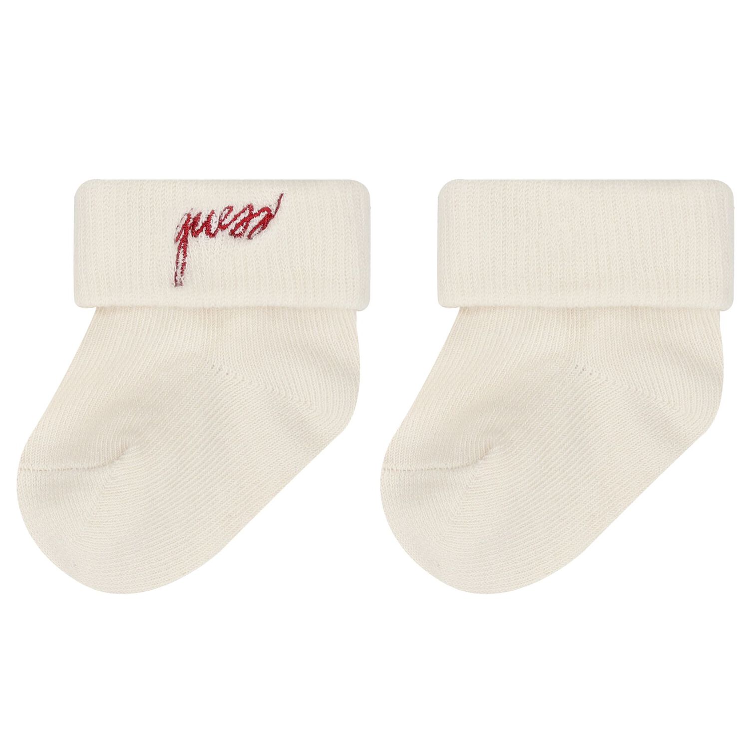 Beige & White Teddy Bear Logo Baby Bodysuit Set, 4, hi-res