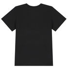 Boys Black Logo T-Shirt, 1, hi-res