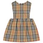 Baby Girls Beige & White Dress Set, 1, hi-res