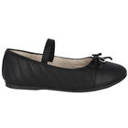 Girls Black Ballerina Shoes, 1, hi-res