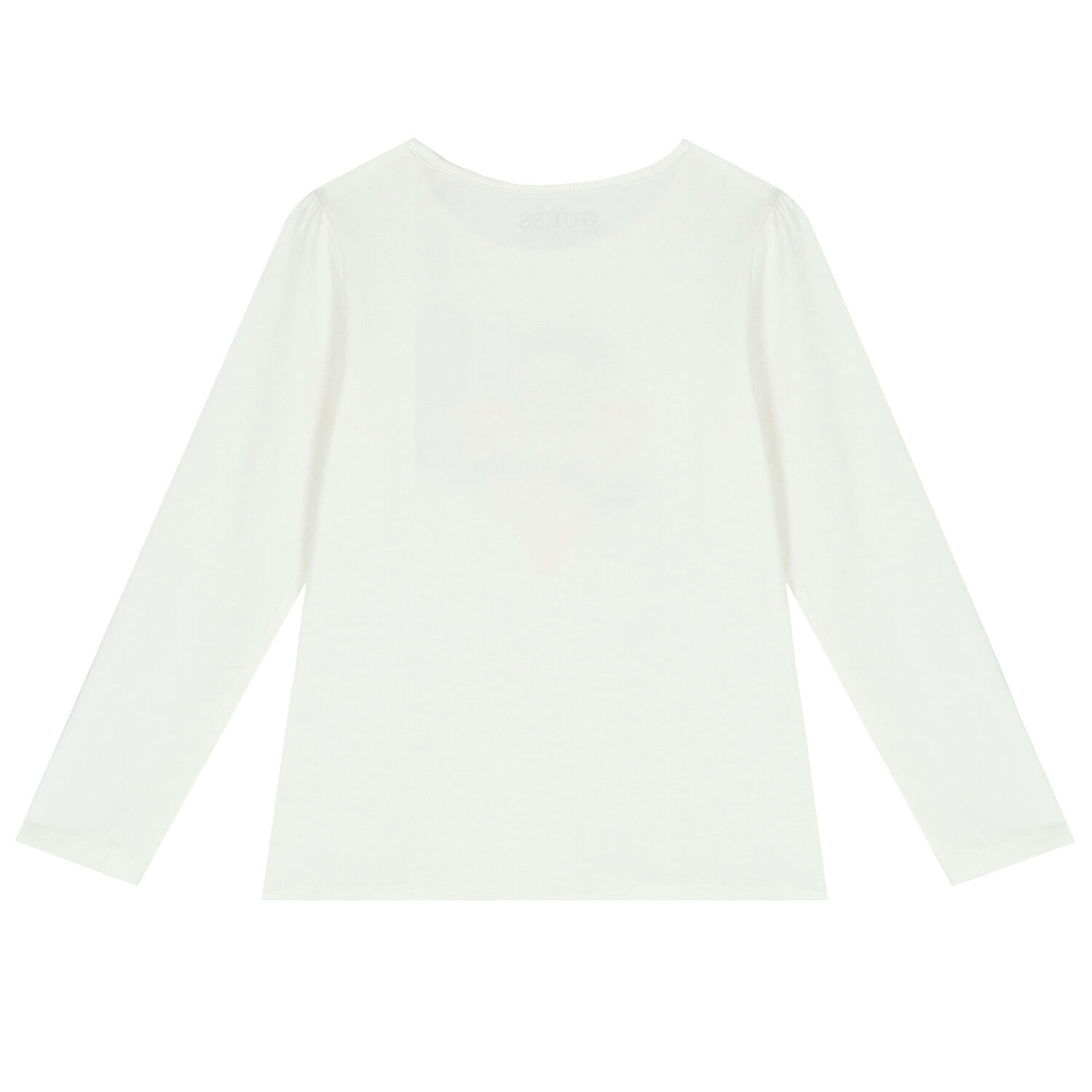 Girls Ivory Logo Long Sleeve Top, 2, hi-res