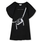 Girls Black Bag Dress, 1, hi-res