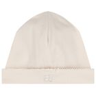 ملابس أطفال مطرزة على شكل دب تيدي باللون البيج, 1, hi-res