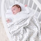 Baby Girls White Printed Blanket, 2, hi-res