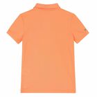 تيشيرت بولو بالشعار باللون البرتقالى للاولاد, 2, hi-res