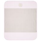 Baby Girls Pink & Gold Logo Blanket, 3, hi-res