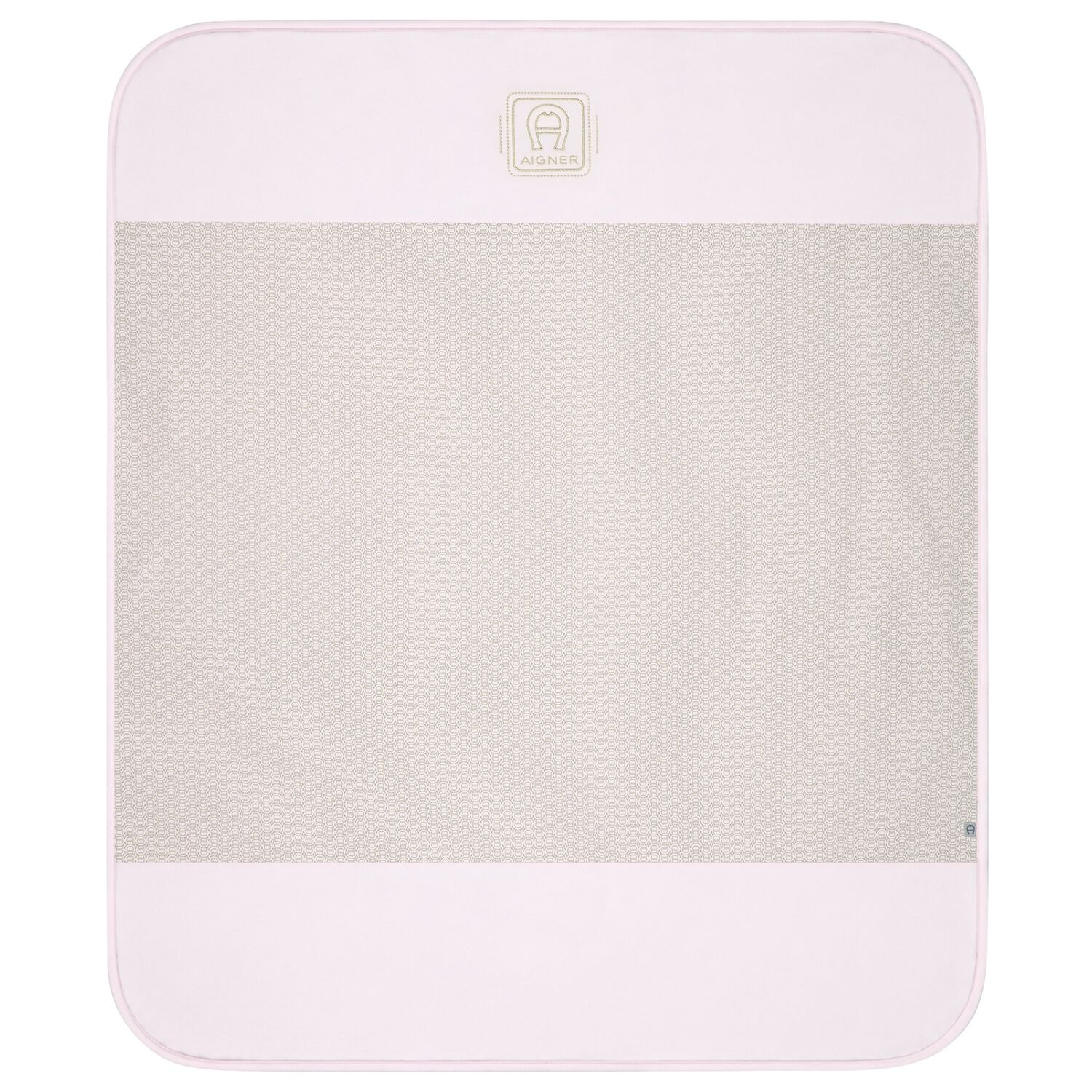 Baby Girls Pink & Gold Logo Blanket, 3, hi-res