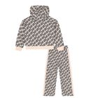 بدلة رياضية للبنات باللونين الوردي والأسود, 1, hi-res