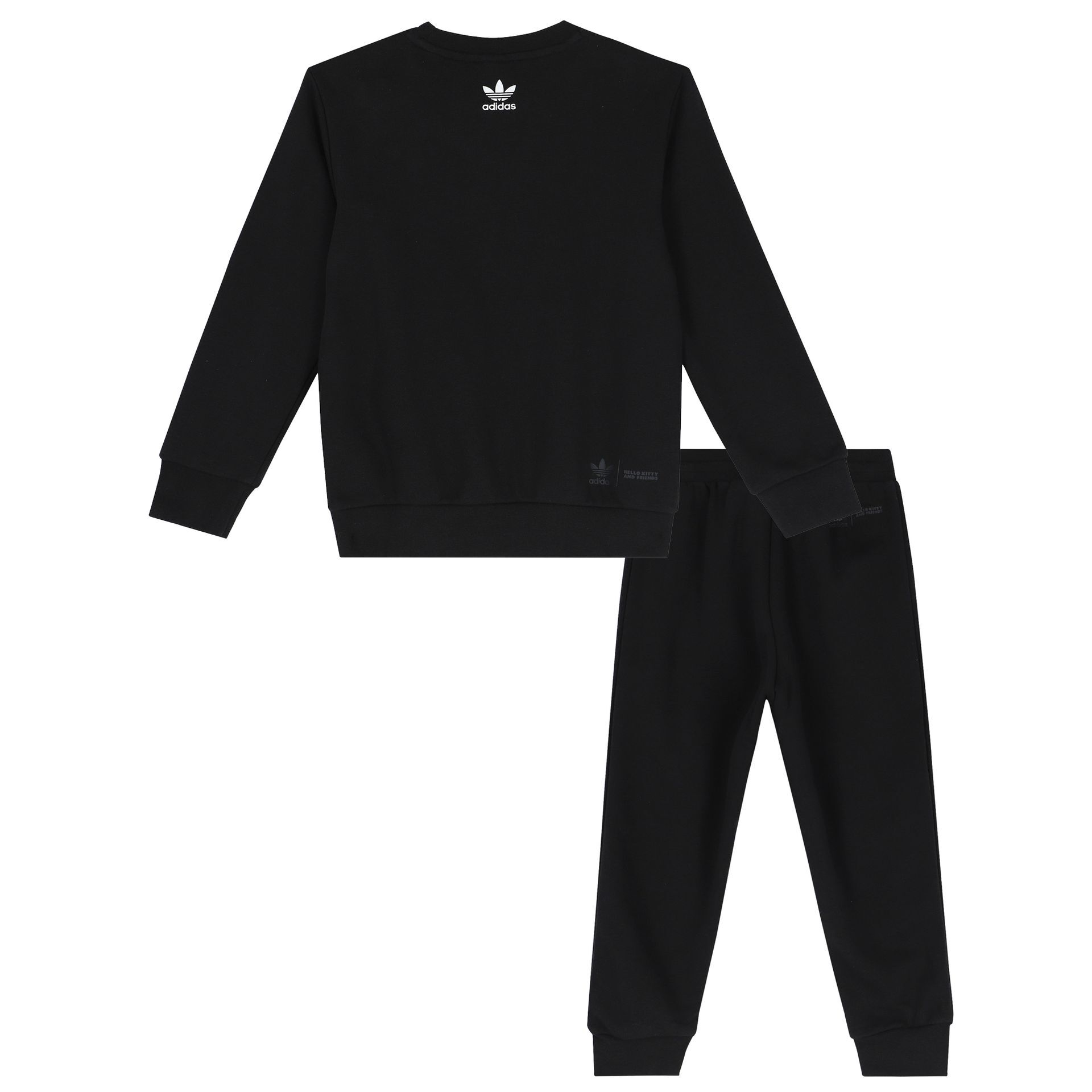 Girls black online adidas tracksuit