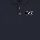 Boys Navy Blue Logo Polo Shirt, 7, hi-res