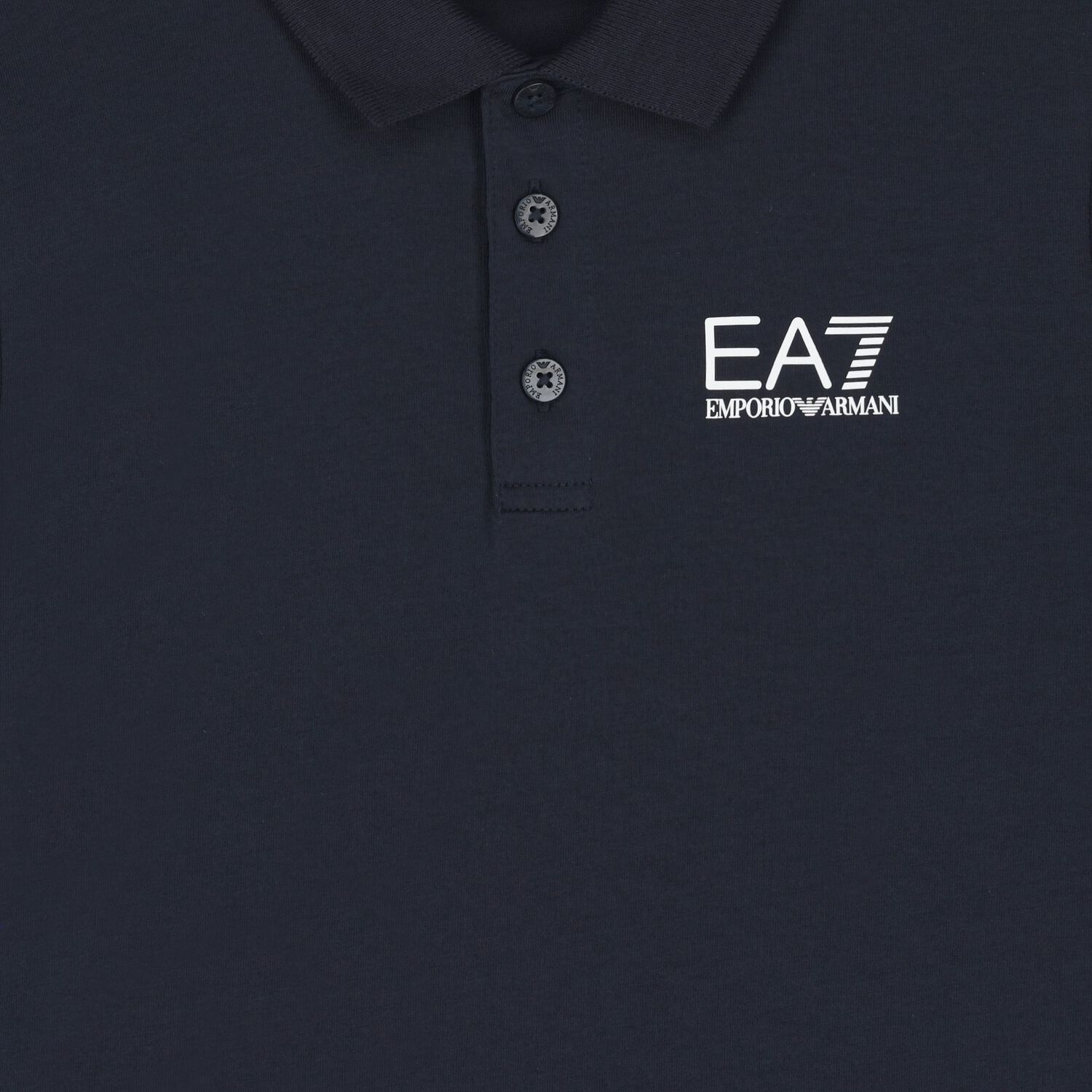 Boys Navy Blue Logo Polo Shirt, 7, hi-res