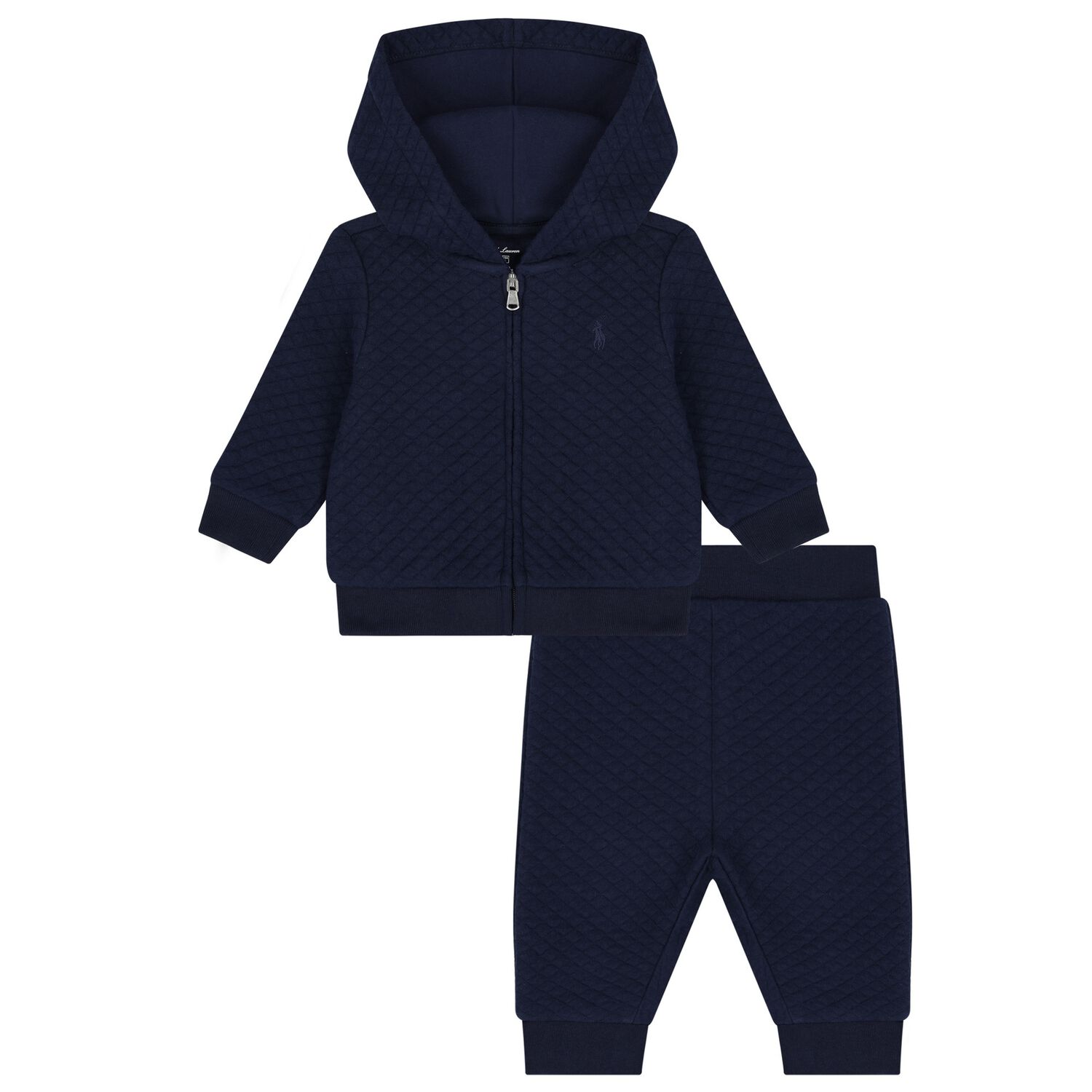 بدلة رياضية أولاد صغار بشعار تيدي باللون الكحلي, 1, hi-res