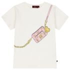 Girls Ivory Bag T-Shirt, 1, hi-res