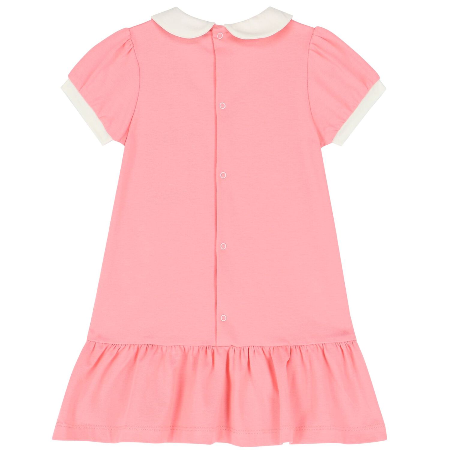 Younger Girls Pink Logo Polo Dress, 1, hi-res
