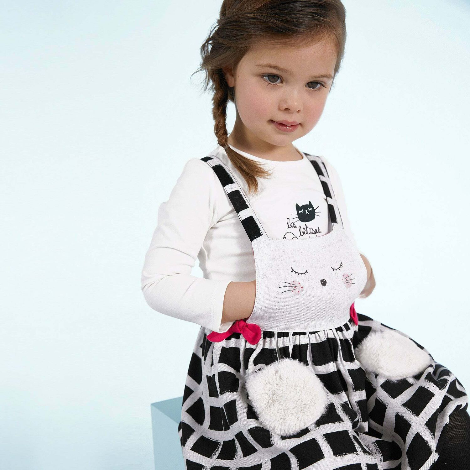 فستان من قطعتين للاطفال للبنات, 1, hi-res