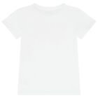 Girls White Logo T-Shirt, 1, hi-res