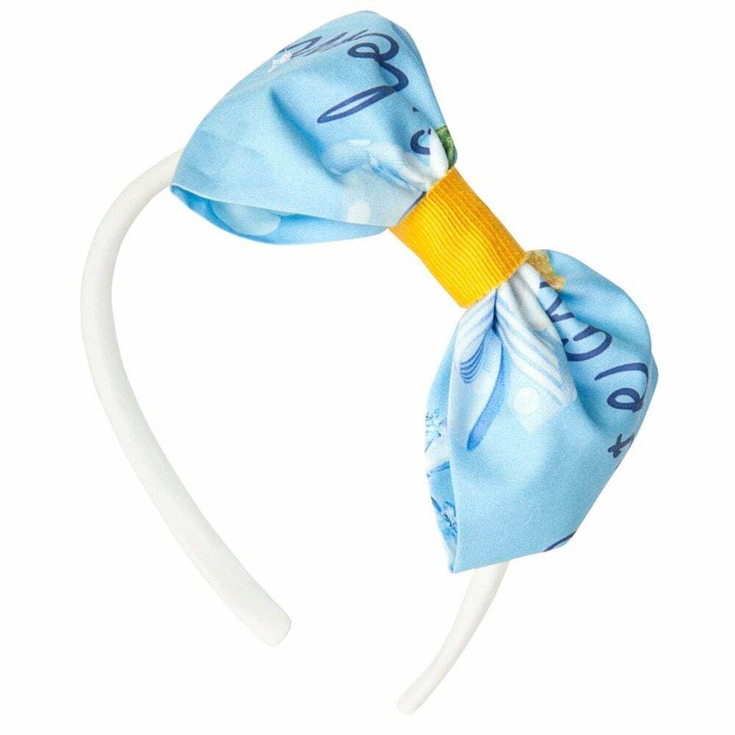 Girls White & Blue Headband, 1, hi-res image number null