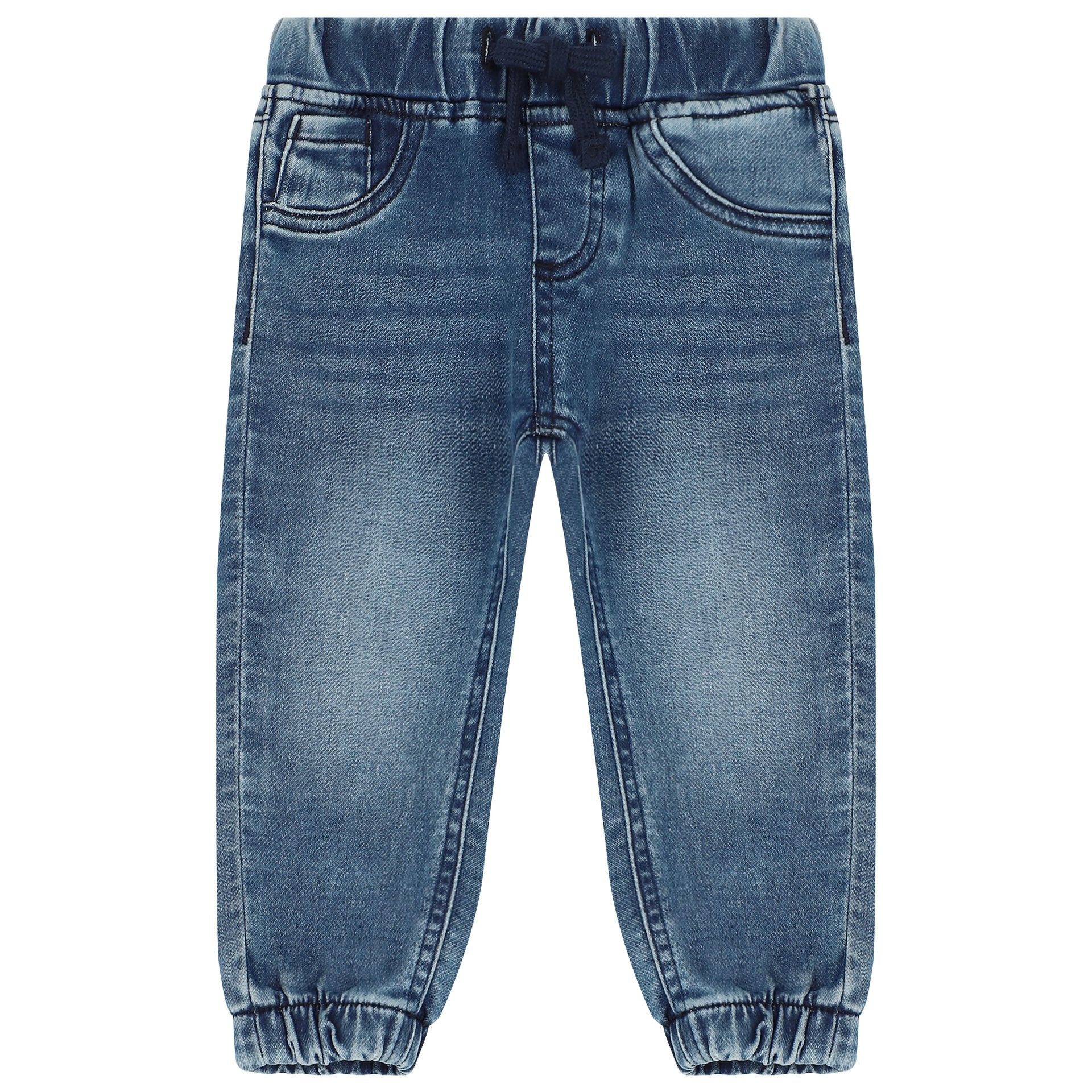 Guess Younger Boys Blue Denim Joggers Junior Couture UAE