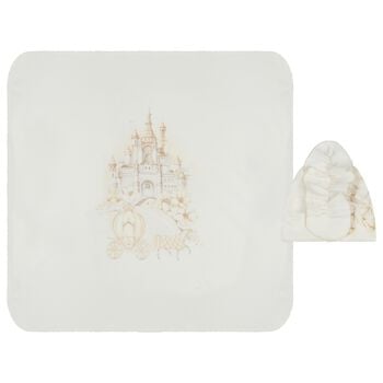 Baby Girls Ivory Blanket & Hat Set 