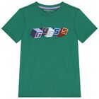 Boys Green Logo T-Shirt, 2, hi-res