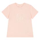 Younger Girls Pink Logo T-Shirt, 1, hi-res