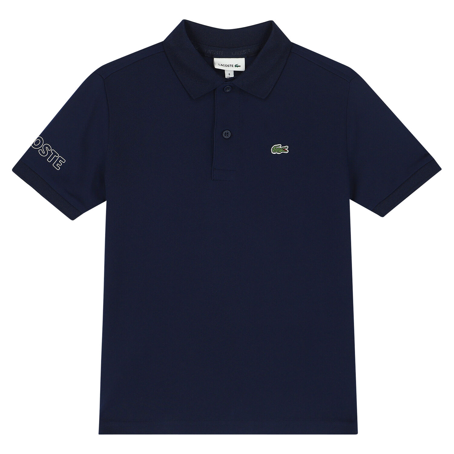 Boys Navy Logo Polo Shirt, 1, hi-res