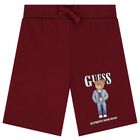 شورت اولاد بالشعار تيدى بير باللون الاحمر , 2, hi-res