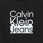 توب بأكمام بالشعار باللون الأسود للأولاد, 1, hi-res