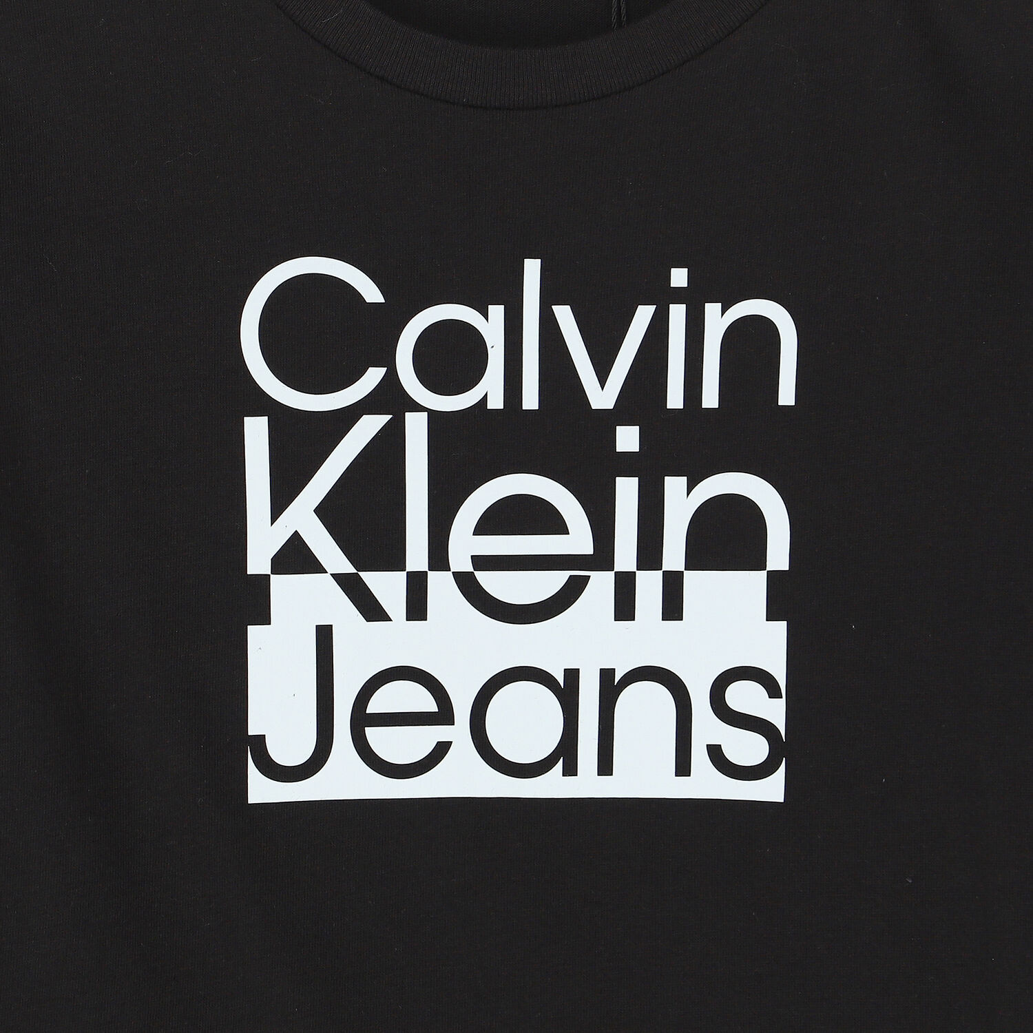 توب بأكمام بالشعار باللون الأسود للأولاد, 1, hi-res