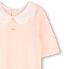 طقم هدايا ملابس اطفال بالشعار باللون الابيض و الوردي للبنات , 1, hi-res