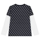 Boys Navy Blue Logo Tracksuit, 3, hi-res