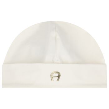 Ivory Logo Baby Hat